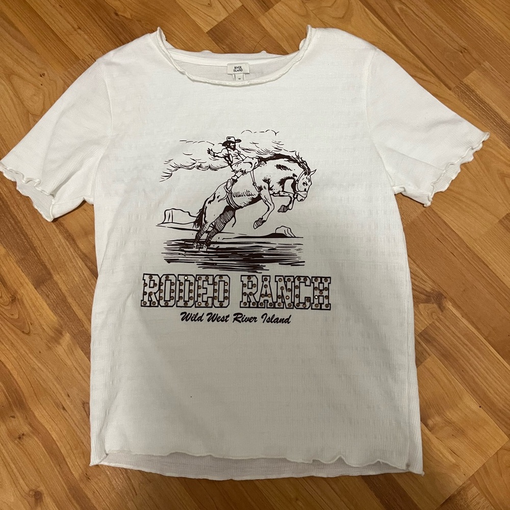 river island tee shirt size s